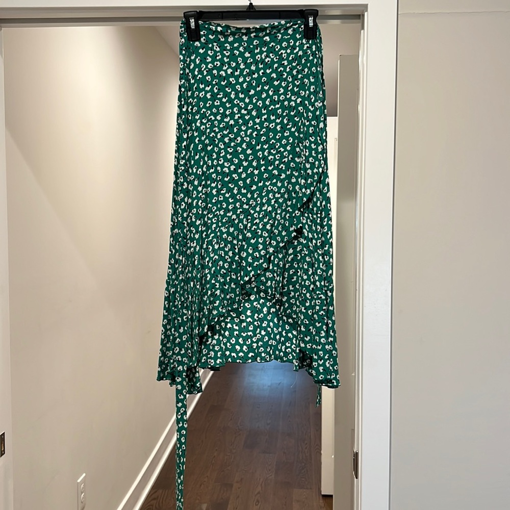 Faithfull the brand middie wrap printed skirt